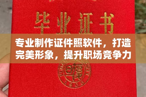 拉萨专业制作证件照软件，打造完美形象，提升职场竞争力